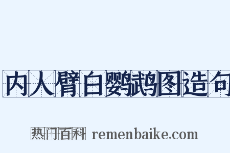 内人臂白鹦鹉图造句是什么意思的图片